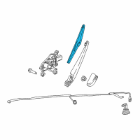 OEM 2018 Jeep Grand Cherokee Blade-Rear WIPER Diagram - 68197131AA