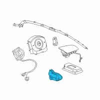 OEM 2007 Saturn Aura Passenger Discriminating Sensor Diagram - 15821097