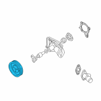 OEM 2001 Kia Spectra Pulley-Water Pump Diagram - 252212Y000