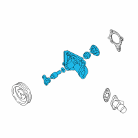 OEM Kia Sephia Pump Assembly-Water Diagram - 251002Y010