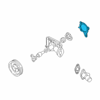 OEM 2004 Kia Spectra Gasket-Water Pump Diagram - 251242Y000