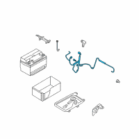 OEM 2006 Mercury Milan Positive Cable Diagram - 6E5Z-14300-AA