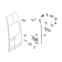 OEM 2010 Ford Transit Connect Lock Cylinder Diagram - YC1Z-7806082-A