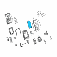 OEM 2007 Buick Lucerne Heater Asm-Driver Seat Back Cushion Diagram - 15268884