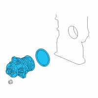 OEM BMW 318is Water Pump Diagram - 11-51-7-509-985