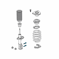 OEM Lincoln Continental Strut Lower Bolt Diagram - -W715932-S439