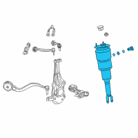 OEM 2019 Lexus LS500 Cylinder Assembly, Pneumatic Diagram - 48010-50390