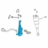 OEM 2019 Lexus LC500h KNUCKLE Sub-Assembly, Steering Diagram - 43201-19005