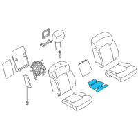 OEM Infiniti QX80 Heater Unit-Front Seat Cushion Diagram - 87385-6JD0A