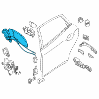 OEM 2019 Infiniti Q70 Lock Assy-Rear Door, Rh Diagram - 82502-1PM0A