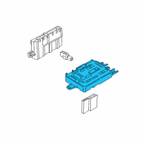 OEM BMW Power Distribution Box, Rear Diagram - 61-14-9-259-466