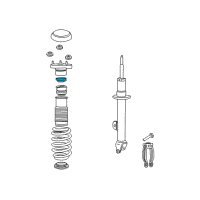 OEM 2016 Dodge Charger ISOLATOR-Front Suspension Spring Diagram - 4895451AA