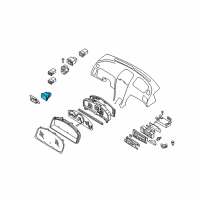 OEM 2004 Infiniti I35 Warning Assy-Instrument, A Diagram - 25020-40U00