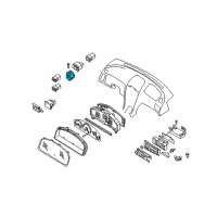 OEM 2004 Nissan Pathfinder Switch Assy-Mirror Control Diagram - 25570-2Y015