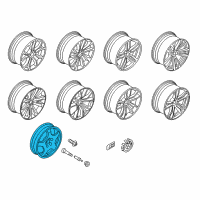 OEM 2015 BMW X6 Emergency Wheel, Light Alloy Diagram - 36-11-6-775-450