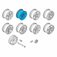 OEM 2017 BMW X6 Disc Wheel, Light Alloy, Bright-Turned Diagram - 36-11-6-858-874