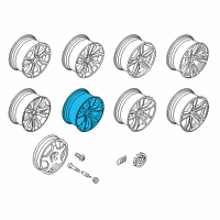 OEM 2018 BMW X6 Light Alloy Rim Diagram - 36-11-6-858-879