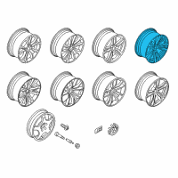 OEM 2015 BMW X6 Light Alloy Rim Ferricgrey Diagram - 36-11-7-846-790