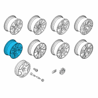 OEM 2018 BMW X6 Light Alloy Rim, Black Diagram - 36-11-6-858-528