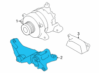 OEM Toyota Mount Bracket Diagram - SU003-09593