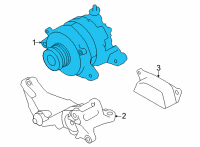 OEM 2022 Toyota GR86 Alternator Diagram - SU003-09606