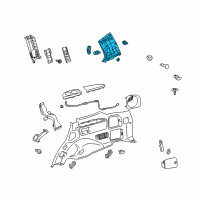 OEM 2011 Toyota Land Cruiser Rear Pillar Trim Diagram - 62471-60521-B1