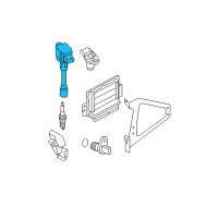 OEM 2007 Nissan Sentra Ignition Coil Assembly Diagram - 22448-ED80A