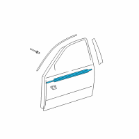 OEM 2010 Lexus IS250 Moulding Assy, Front Door Belt Diagram - 75710-53021