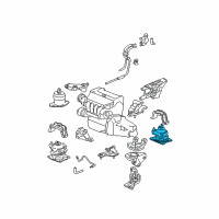 OEM 2004 Honda Accord Rubber, RR. Engine Mounting (AT) Diagram - 50810-SDA-A02