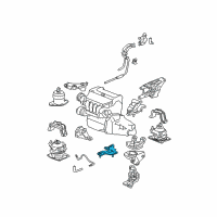 OEM Honda Rubber, FR. Transmission Mounting (Lower) (AT) Diagram - 50850-SDA-A00