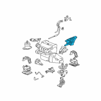 OEM Honda Accord Bracket, RR. Engine Mounting Diagram - 50610-SDA-A01