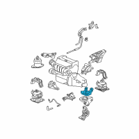 OEM 2006 Honda Accord Plate, Transmission Mount Stopper (Upper) (AT) Diagram - 50875-SDA-A01