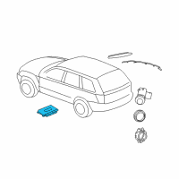 OEM 2009 Chrysler Aspen Module-Parking Assist Diagram - 56054057AD