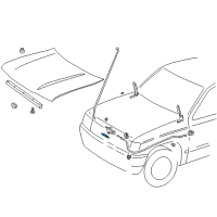 OEM 1997 Toyota 4Runner Lock Diagram - 53510-35170