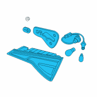 OEM 2018 Hyundai Sonata Lamp Assembly-Rear Combination Inside, LH Diagram - 92403-C2500