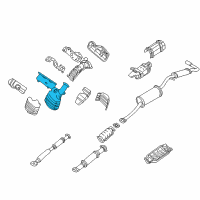 OEM Nissan Quest Manifold Assembly-Exhaust With Catalyst Diagram - 14002-7B510