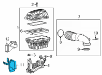 OEM 2020 Ram 1500 Ambient Air Duct Diagram - 68291051AA