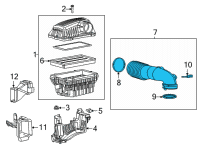 OEM 2022 Ram 1500 Air Cleaner Duct Diagram - 68449572AA