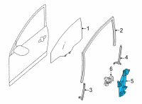 OEM 2021 Nissan Sentra Regulator Assy-Door Window, Rh Diagram - 80720-6LE0A