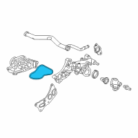 OEM 1998 Honda Odyssey Gasket, Water Pump Diagram - 19222-PT0-300