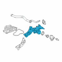 OEM Honda Accord Passage, Water Diagram - 19410-P8C-A01