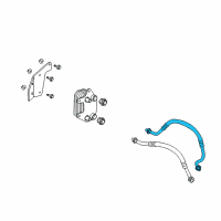 OEM 2005 Dodge Viper Tube-Oil Cooler Outlet Diagram - 5290001AD