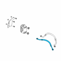 OEM 2003 Dodge Viper Tube-Oil Cooler Inlet Diagram - 5290004AD