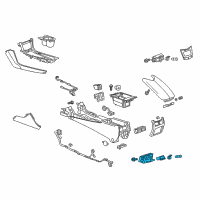 OEM Cadillac Rear Compartment Diagram - 23235346