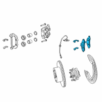 OEM 2008 Pontiac G8 Brake Pads Diagram - 92206846