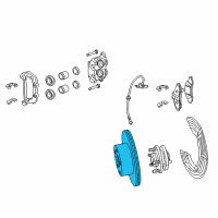 OEM 2014 Chevrolet Camaro Rotor Diagram - 92245928