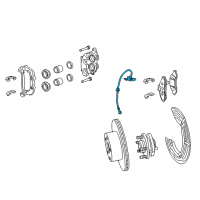 OEM 2009 Pontiac G8 Hose, Front Brake Diagram - 92229734