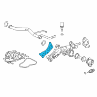 OEM 2004 Acura MDX Gasket, Front Water Passage (Nippon Leakless) Diagram - 19411-P8A-A03