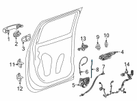 OEM 2021 GMC Sierra 3500 HD Lock Rod Diagram - 84201470