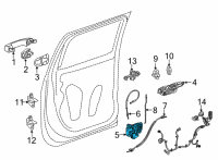 OEM 2020 Chevrolet Bolt EV Latch Diagram - 13533609